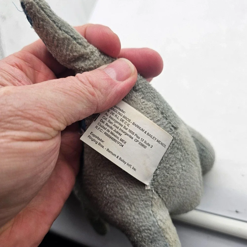 Jurassic World Live Tour Velociraptor Plush Stuffed Toy Small Gray Washable Cute